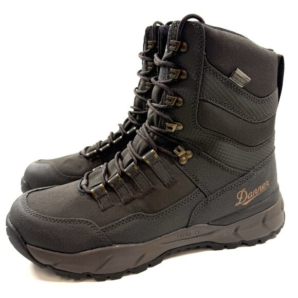 Danner Mens Boots Vital 8" Sz 8.5 Brown Leather Textile Waterproof Hunting Shoes - Picture 2 of 16